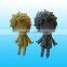 Custom pvc clear small figurines for game