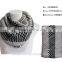 100 acrylic knitted scarf winter warm geometry pattern woman infinity loops