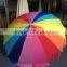 Light-weight, rust-free anodized aluminum pole umbrella