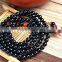 Black Agate Onyx Natural Stone Beads Necklace