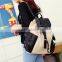 Fashion leisure college school backpack canvas for girls