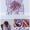 100% silk embroidery designs scarf, high quality chiffon shawl