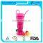 Custom Party suppluy cup with straw/Lumo Tumbler 500ml Blow Moulded Wrap Around Straw Pink