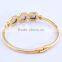 Fashion Purple Crystal Bangle Women 18k Gold Plated Bracelet Made In JOFO Jewelry Factory