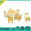 kindergarten wooden montessori furniture table and chair set