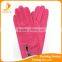 2016 winter classic warm gloves lining polyester pink sheep suede leather glove