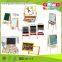 2015Cheap And High Quality Wooden Magentic Toys Aids Easel &Board,Hotsale Wooden Drawing Board, Educational Kids Painting board
