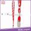 Single custom silk screen printed lanyard for office or exhibition