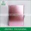 Luxury set pink leather cosmetic box packaging