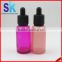 red purple pink 30ml glass dropper bottle for e liquid