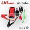 12000mAh 12 volt battery 2015 new style Emergency Tools multifunction car jump starter with safety Hammer