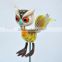 Hot Sale in USA 4 inch Plastic Owl Sticks Garden New Gifts, Universal Christmas Gifts Owl