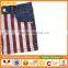 American Flag Design Jeans Basic Girl's Denim Shorts For Kid China Supplier