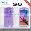 Phone case Rabbit ears stand Transparent TPU case For Samsung S6 edge, For Samsung galaxy S6 edge case 7 colors