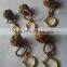 NAUTICAL MONKEYS FIST SAILORS ROPE KNOT KEY RING WITH BRASS SHACKLE 13428