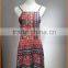 2016 aliepress hot new fashion print Halter Strapless backless sey dress wholesale