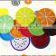 Factory wholesale high quality plastic silicone softtextile cup mat