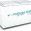 Top open door chest freezer