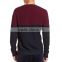 2015 New style plus size contrast color pullover sweater for men