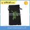 Beauty custom silk screen printed microfiber glasses bag