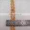 high quality orange covered wire weaving sequin lace trimming