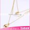 Fashion three layer pearl gold necklace designs                        
                                                Quality Choice