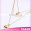 Fashion three layer pearl gold necklace designs                        
                                                Quality Choice