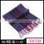 Cheap Luxury Cashmere Scarf, Fine Cashmere Scarf, Navy and Red Scarf