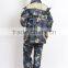 pvc and poly camouflage raincoat for outdoor military rainsuit