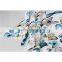Beautiful butterfly design stretch polyester spandex custom print moss crepe knit fabric