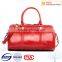 New desgin women genuine leather travel bag with different color
