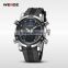 Weide digital type quartz multifunctional wristwatches stainless steel back water resistant watch
