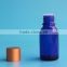 15ml blue Glass Essential Oil Bottle with Orifice Reducer