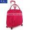 New Style Nylon Polyamide Fabric Tolley Travel Bag Trolley Laptop Bag Two Wheels For Women