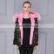 Factory make baby pink real fox fur Thicken parka,customized faux fur spring ladies casual wear                        
                                                                                Supplier's Choice