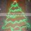 2D Led Christmas Tree Rope Light with a White Star on Top