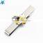 china cheap custom stainless steel silver plating men clothing gift blank tie pin