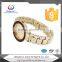 alloy ladies wrist golden luxury watch