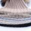 Women fashion beanie hat with fur ball/raccoon fur ball beanie hat KZ160047