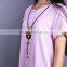 Colorful natural necklac porcelain necklace