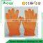 9 Inch Powder Free Nitrile Examination Gloves Orange Color