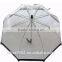 23"*8K dome shape promotion straight transparent umbrella