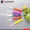 vegetables pp handle paring knife set plastic handle colorful fruit knife