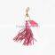 genuine leather Leather Tassel Key Chain fob