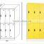 metal supermarket locker 6 door yellow wardrobe electronic cabinet