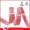 High Quality 100% Polyester Scottish Style Plaid Ribbons For Packing