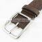 Square buckles suede leather casual jean leather belt 1.3" wide