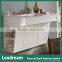 ADA Hotel Bathroom Vanity Furniture With Black Glass Vessel Basin