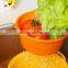 Washing Basket for Fruit Kitchen Handle Silicone Vegetable Basket