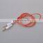 High Quality Bling Bling Glitter Audio Cable 3.5MM Audio Jack Cabe 1m, male to male aux cable 3.5mm